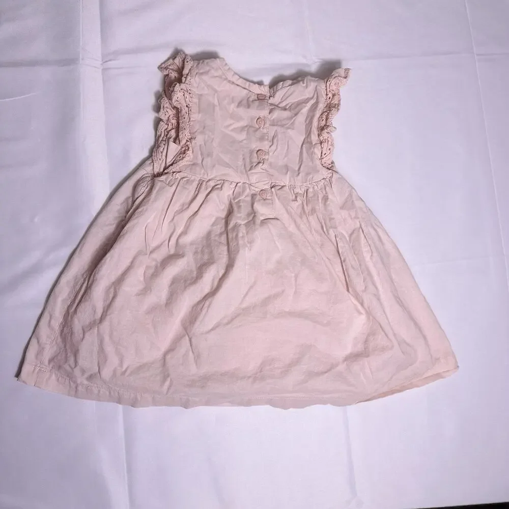 Carters Baby Girls Size 12months Light Pink Dress